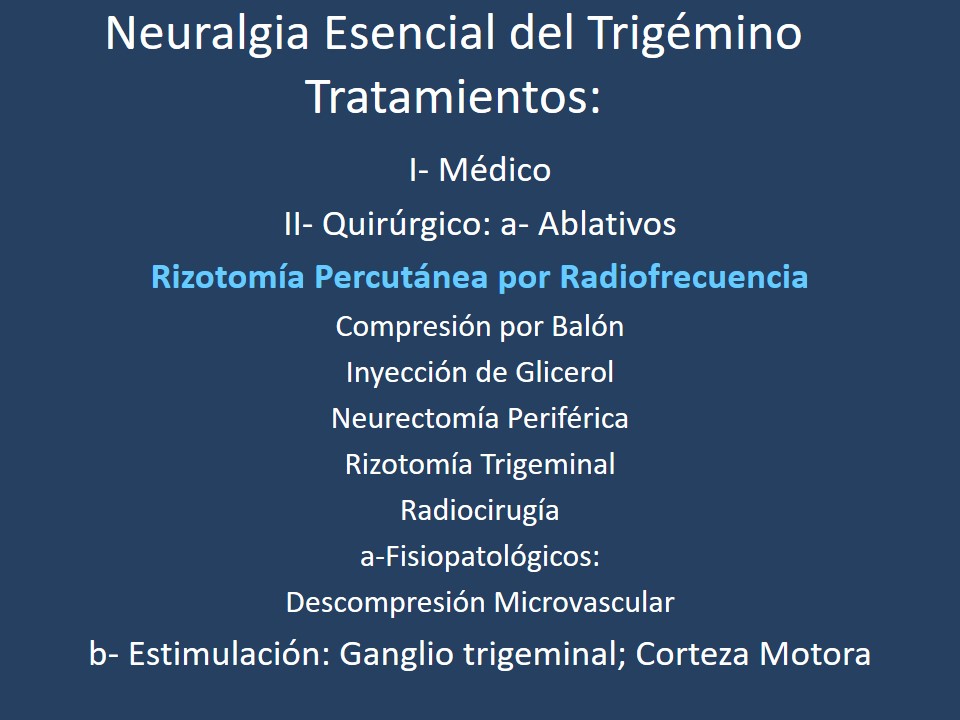 Neuralgia Esencial del Trigémino - Dr Guillermo Larrarte