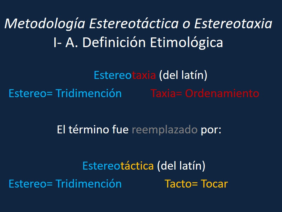 Metodología Estereotáctica o Estereotaxia - Dr Guillermo Larrarte