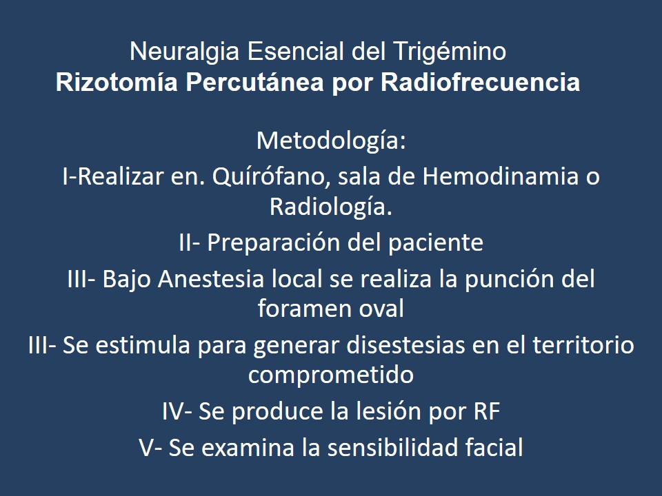 Neuralgia Esencial del Trigémino - Dr Guillermo Larrarte